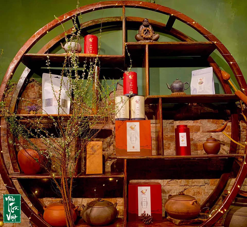 Có nhiều dòng trà phục vụ trong trà quán 