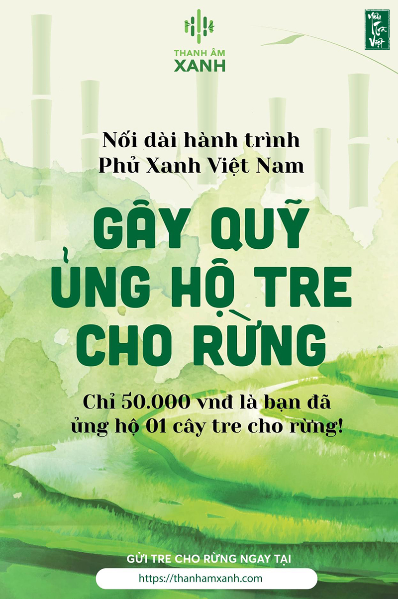 Tiếp Sức Hành Trình 10 000 Cây Tre Cho Rừng cùng Yêu trà Việt