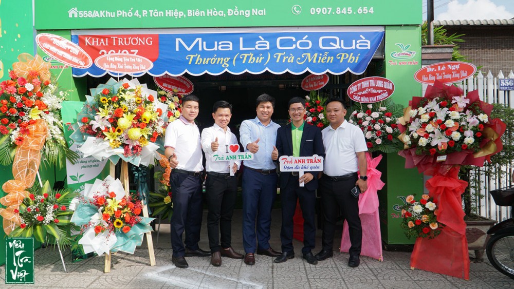 Tham gia sự kiện khai trương Trà Anh Trần - Đồng Nai