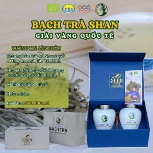 Bạch Trà Shan giải vàng Hộp BẠCH TRÀ SHAN - FINHO Trà (Giải vàng quốc tế)