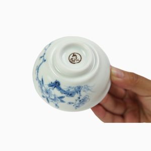 Chén Sứ Vẽ Tay Dáng Cao, Thấp