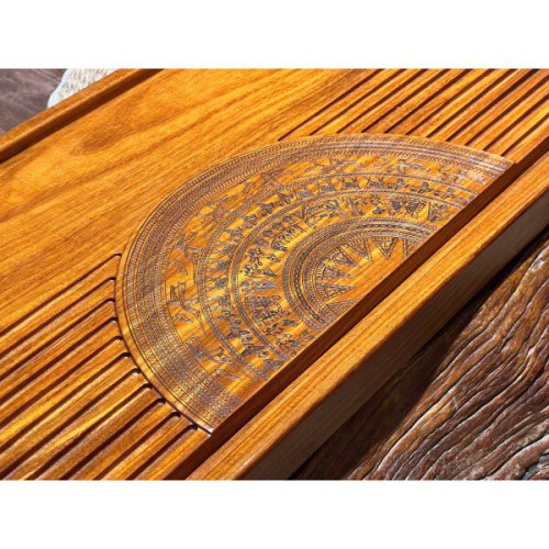 Khay trà Trống Đồng Size 65*30cm