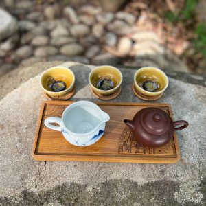 Khay trà độc ẩm Khay trà trống đồng độc ẩm - đối ẩm