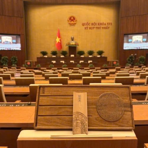 Khay trà Trống đồng Du lịch Size 45*