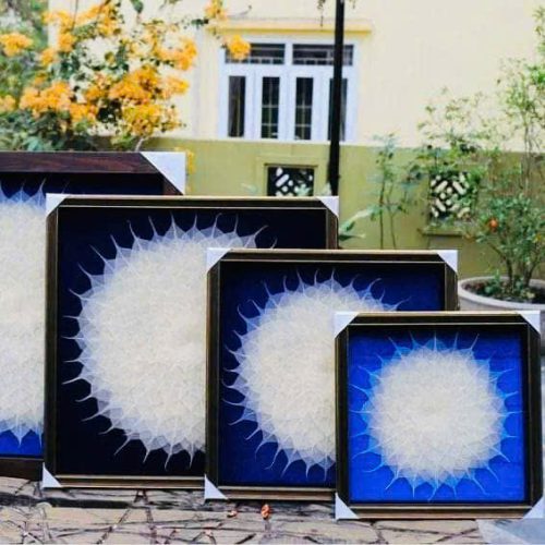 Tranh lá Bồ đề - Decor Không gian Phòng trà (Nhiều Size)
