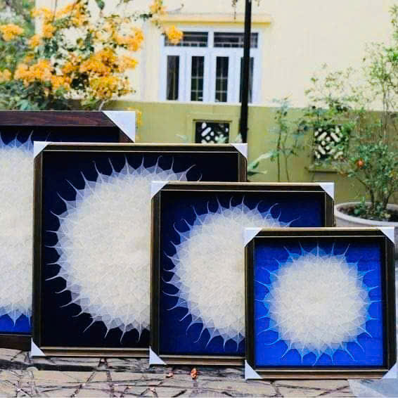 Tranh lá Bồ đề - Decor Không gian Phòng trà (Nhiều Size)