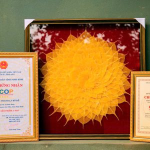 Tranh lá Bồ đề - Decor Không gian Phòng trà (Nhiều Size)