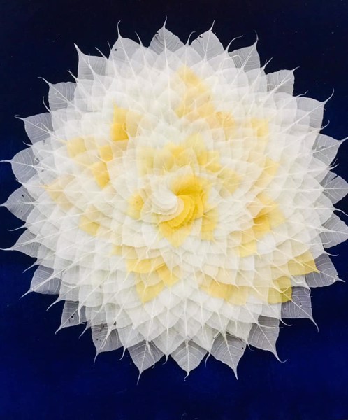 Tranh lá Bồ đề - Decor Không gian Phòng trà (Nhiều Size)