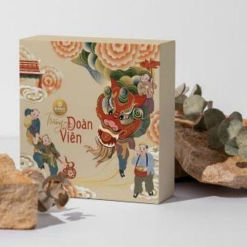 Sét Múa Lân – Hộp 4 Bánh Trung Thu Chay Búp Tâm An 2026