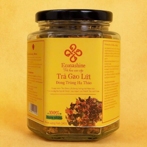 Trà Gạo Lứt Đông Trùng - Econashine - Lọ 210g