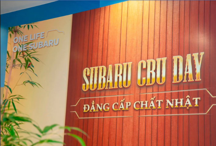 Banner sự kiện Subaru CBU Day - Đẳng Cấp Chất Nhật tại showroom Subaru Thăng Long