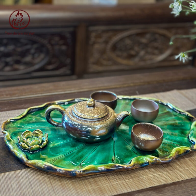 Ấm Dẹt nung củi hoả biến - góc nhìn 4