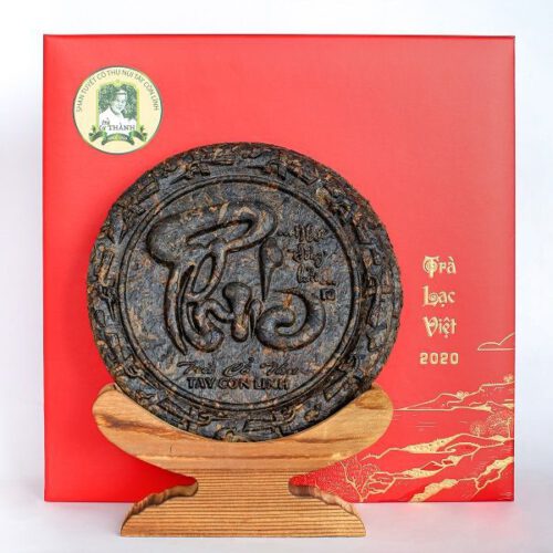 Bánh Trà Phổ Nhĩ Lạc Việt 350g chữ Phúc - Trà Cụ Thành
