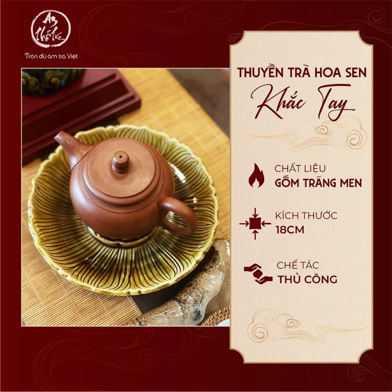 Thuyền Trà Hoa Sen An Thổ Túc