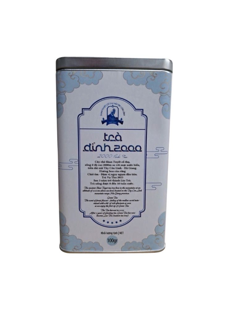 Trà Đỉnh 2000 hộp thiếc 100g - Trà Cụ Thành