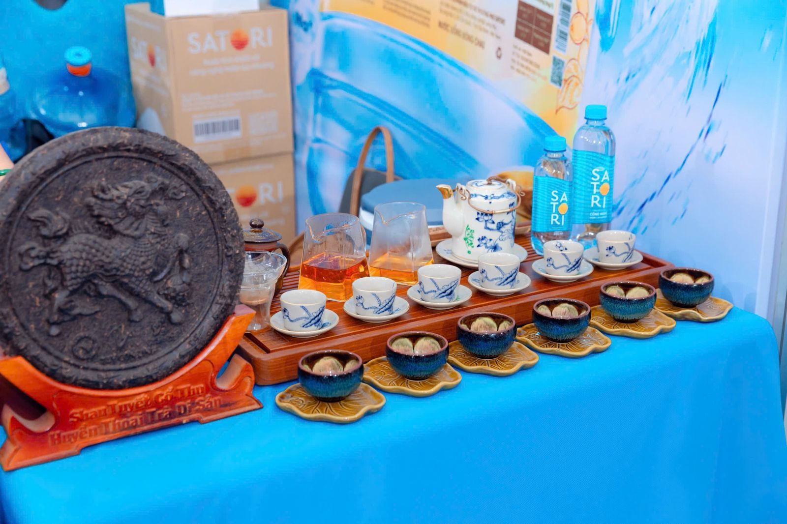 Bàn trà Việt với nước Satori tại Tea Show Hà Nội 2026