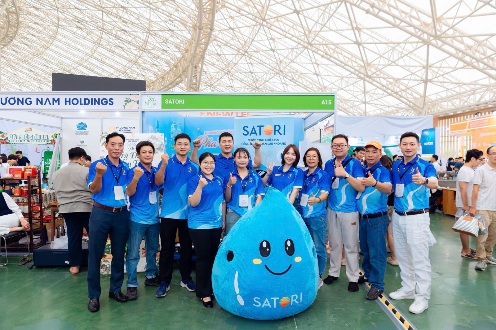 Đội ngũ Satori tại gian A15 – Tea Show Hà Nội 2026