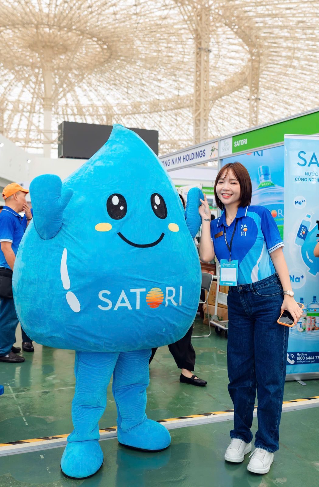 Linh vật nước Satori tại Cafe Show & Tea Show 2026