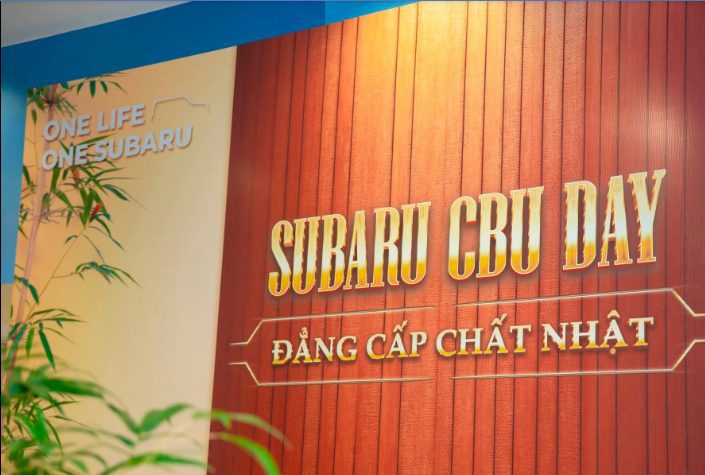 Banner sự kiện Subaru CBU Day - Đẳng Cấp Chất Nhật tại showroom Subaru Thăng Long