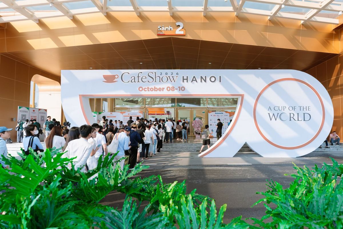 Cổng triển lãm Cafe Show Tea Show 2026 tại VEC Hà Nội